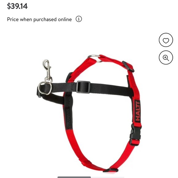 NWOT Dog no pull training harness size Large red and black - Picture 5 of 9